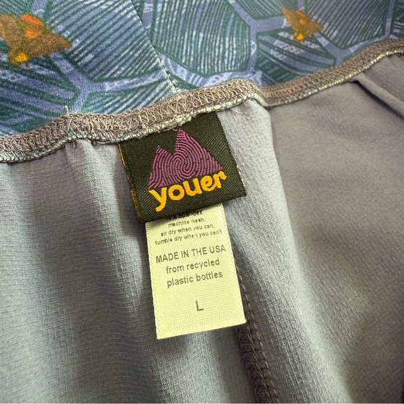 Youer Success Pants Wide Leg Women Size L High Waist Lightweight Alpen Purple - Picture 13 of 17